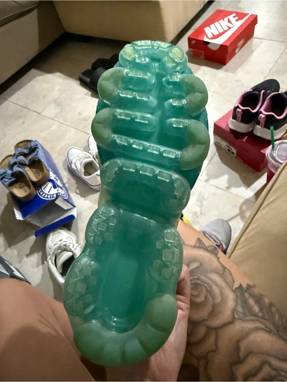 Nike Kids VaporMax Sneakers - Teal/Light Aqua